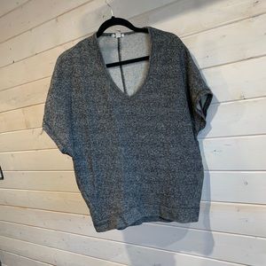 Women's Short Sleeve V-Neck Tee - Gray
